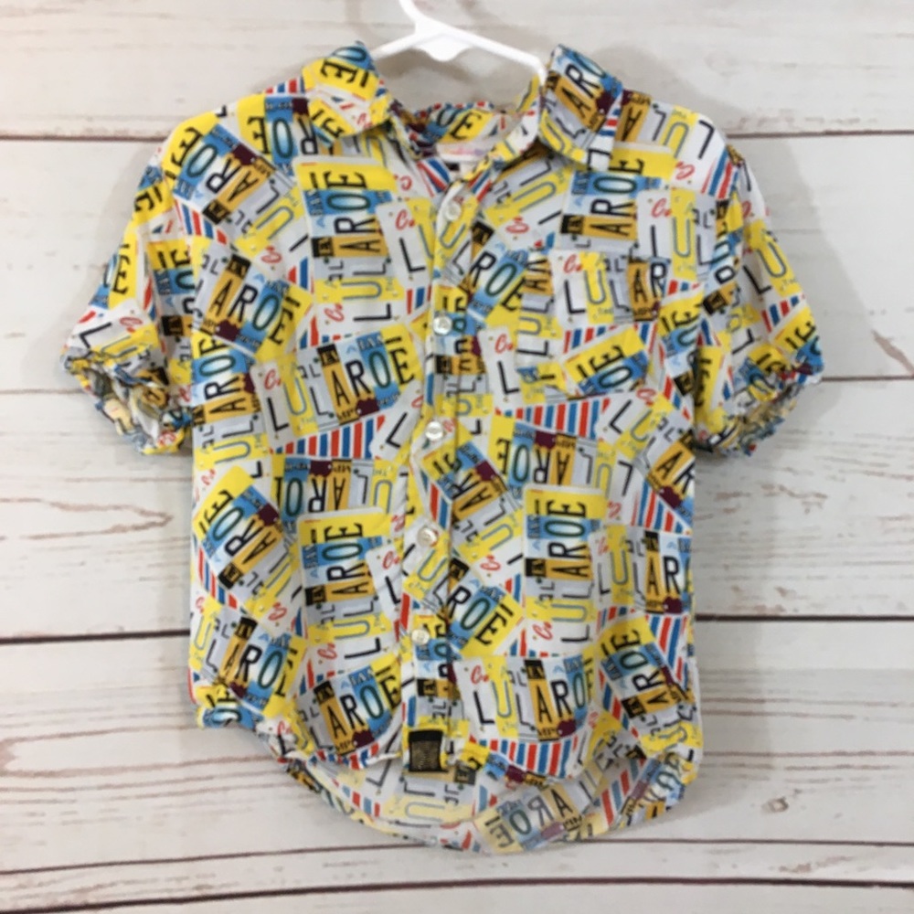 Boys Lularoe Thor License Plate Shirt